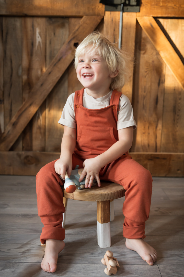 Terry overalls | Terracotta