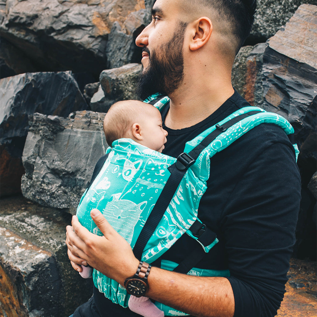 Porte-bébé | À motif | Léo turquoise