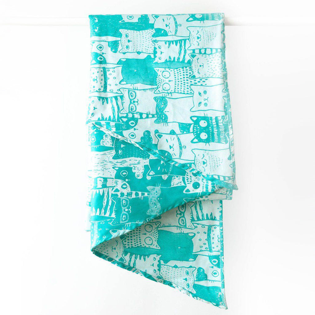 Écharpe Gustine | Léo turquoise