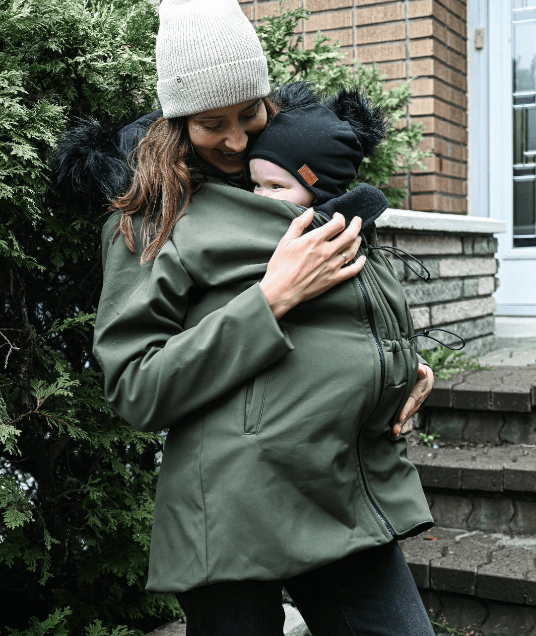 in winter coat with extension – Gustine Baby Carriers