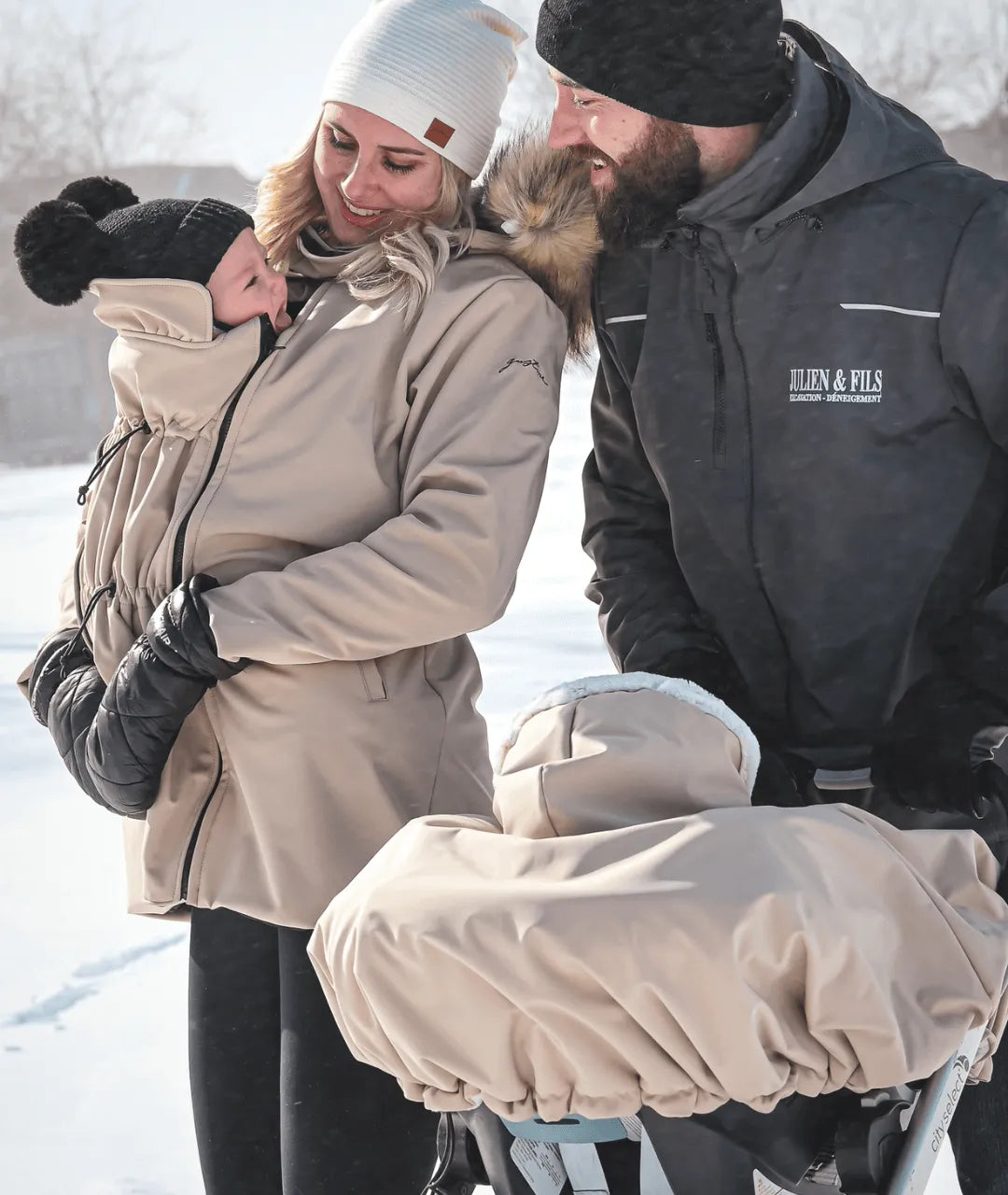 Manteau d'hiver 3 en 1 avec rallonge – Gustine Baby Carriers