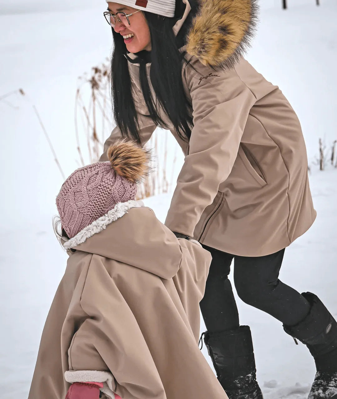 3 in 1 winter coat with extension Gustine Baby Carriers