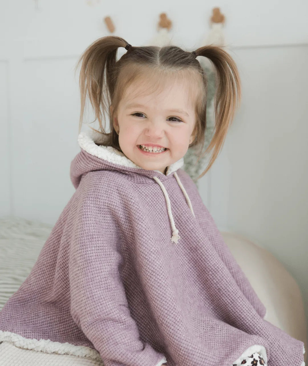 Poncho tricot évolutif