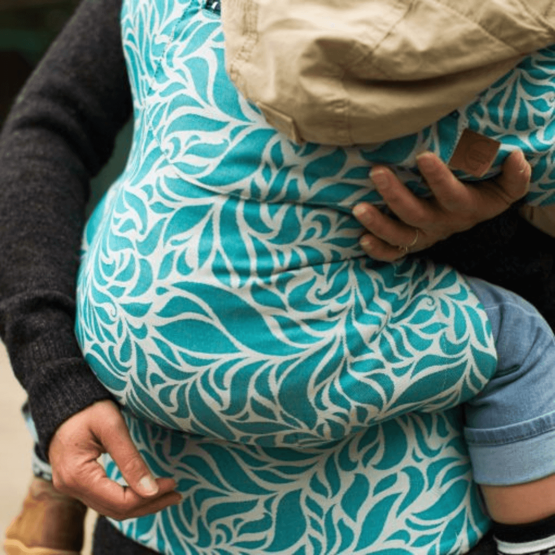 Porte-bébé | Coton | Jardin turquoise